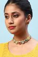 Multicolor Brass Necklace Set image number 2